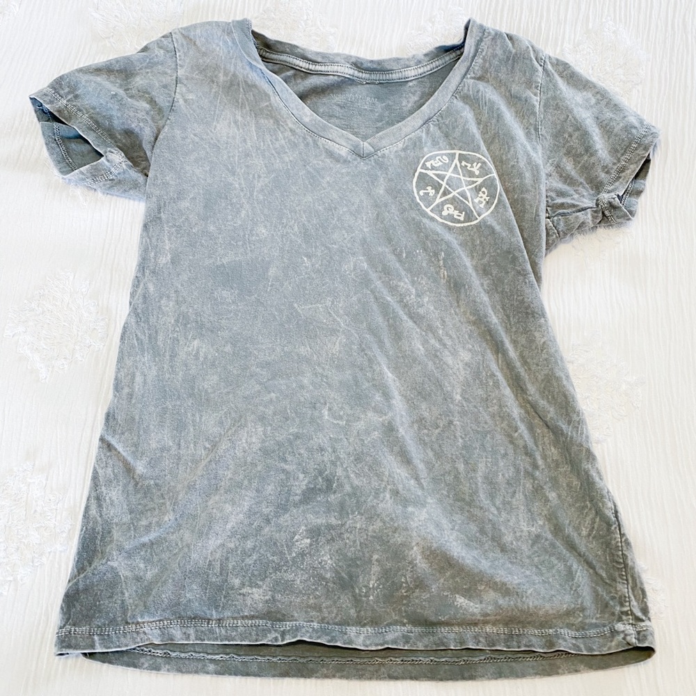 Saving People Hunting Things Supernatural V-Neck T-Shirt